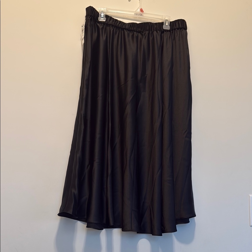 Alfani Black Midi A-line Skirt for Work - Picture 5 of 9